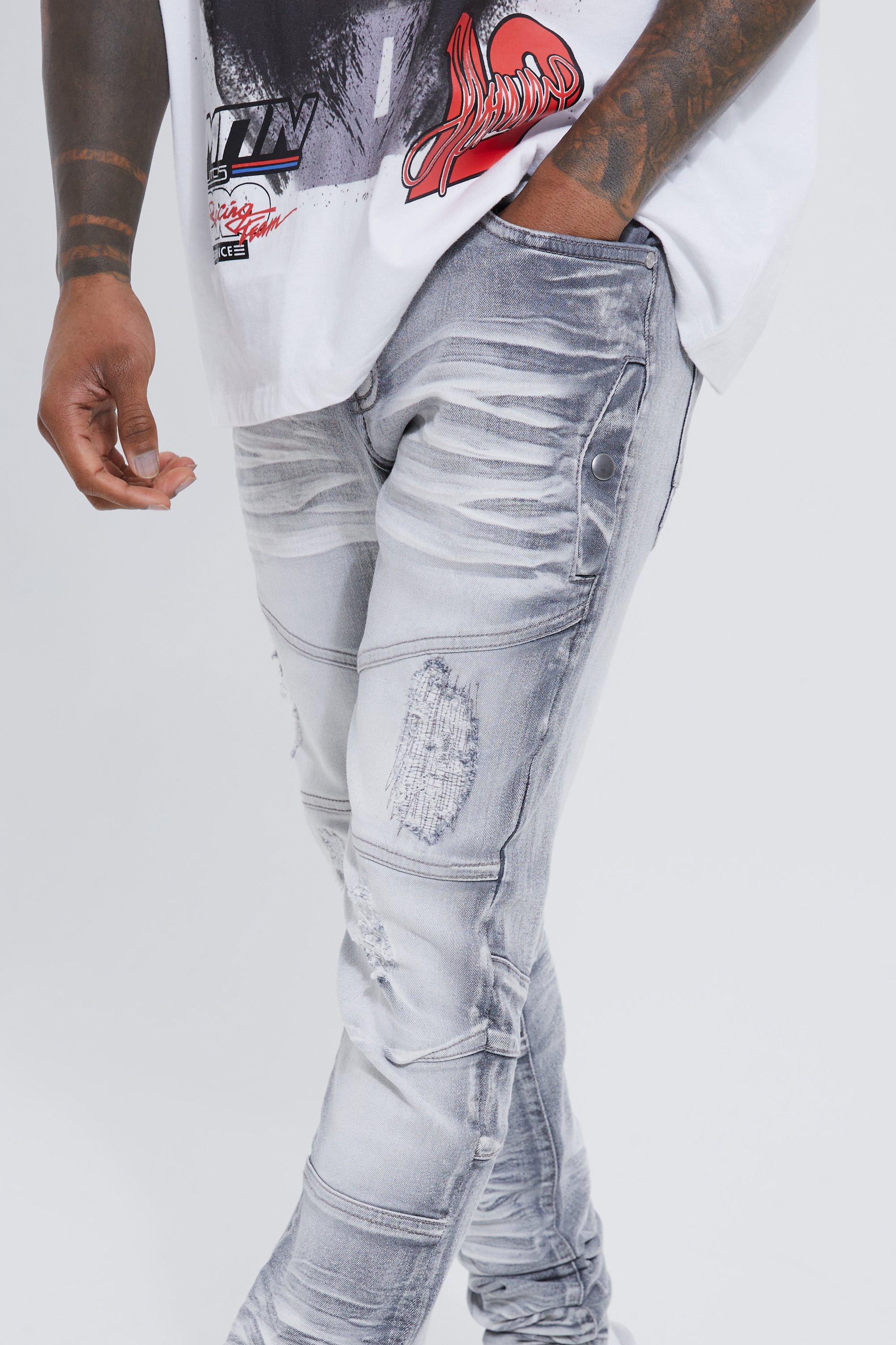 White store holy jeans